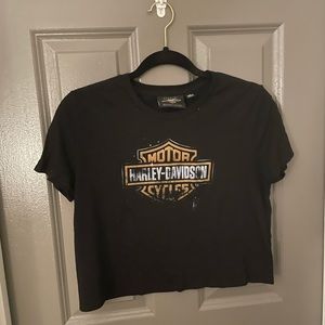 Harley-Davidson Distressed Crop Tee